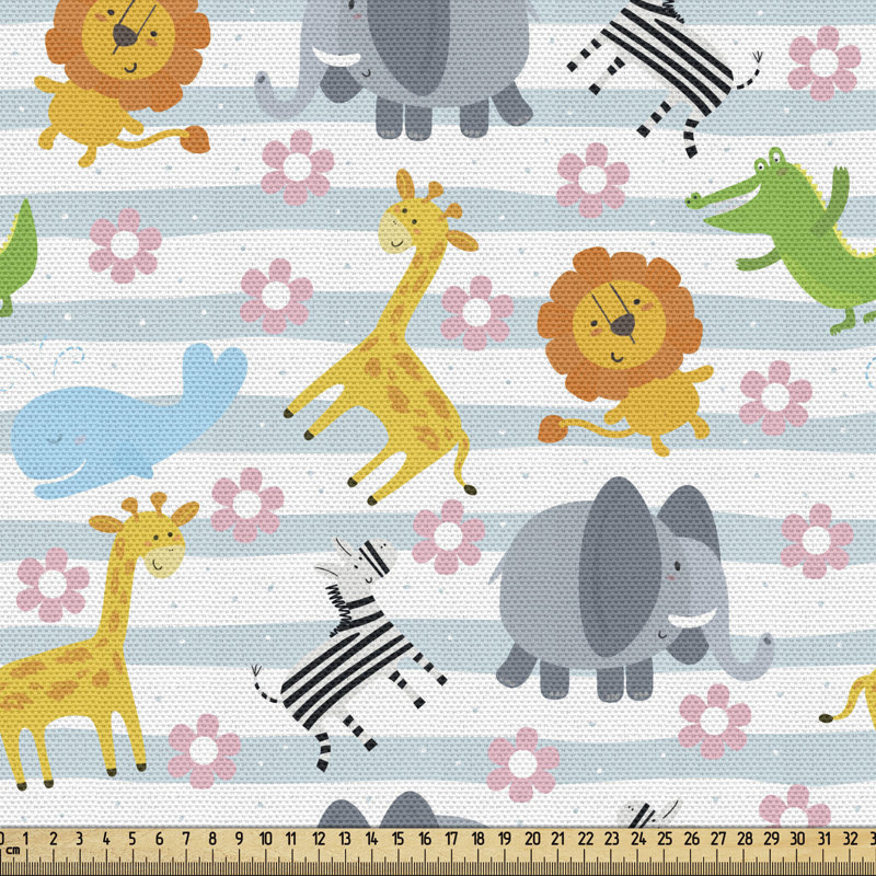 Tissu Ambesonne Safari, l 36 po x L 360 po