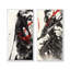 China Warrior In And Red Tones I - Ensemble de 2 pièces d'art mural Warrior China-1986531734-1986531743