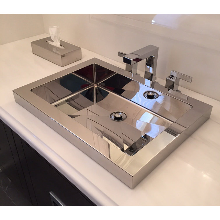 Cantrio Premium Stainless Steel  Utility Sink with 22.625" x 16.375" x 4.375" Dimensions