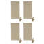 Tasseled Corners 4 Piece Linen Napkin Set-71400155