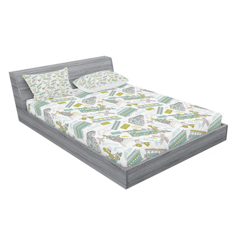 Ensemble de draps Choo Choo Train, Taie d'oreiller taille double