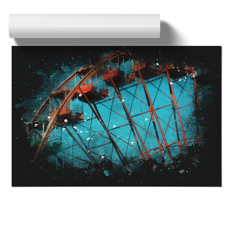 Ferris Wheel Vol.2 Paint Splash - No Frame Print, 59cm H x 84cm W x 0.1cm D