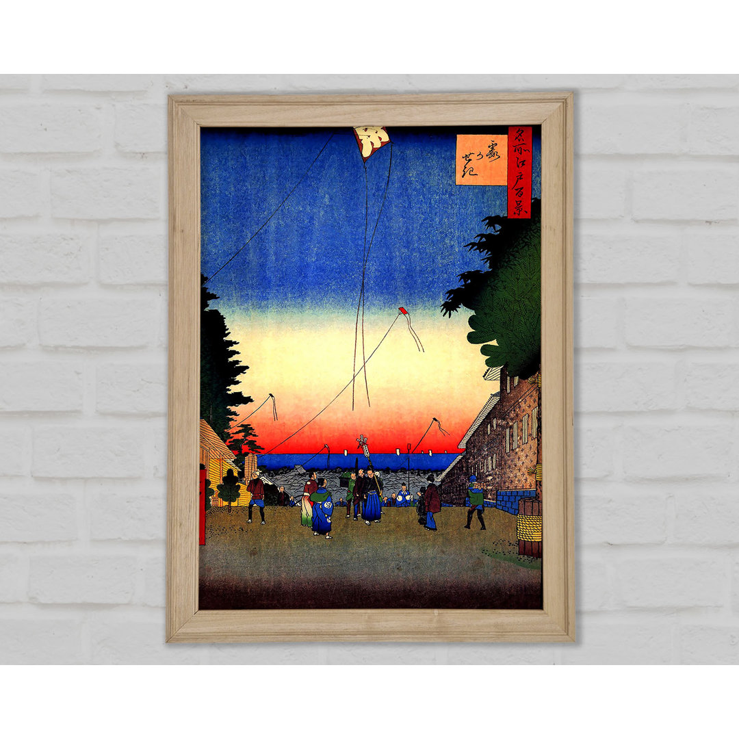 Hiroshige Kasumigaseki - Einzelner Bilderrahmen Kunstdrucke