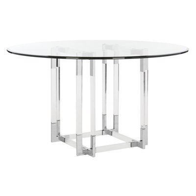 Round Glass Dining Table