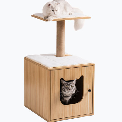 Damilja Wood Litter Box Enclosure