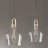 Bell Shaped Glass Pendant Gold/Clear Dia.13"-54858858-54858863