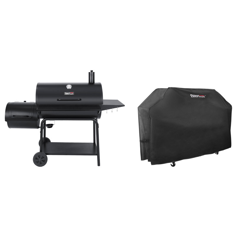 ROYAL GOURMET® Deluxe 36-inch Charcoal Barrel Grill with Cover
