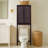 Ameer Modern Boho Over-the-Toilet Storage Cabinet Bathroom Organizer with Rattan Inlay Doors, Adjustable Shelves & Solid Wood Frame-1726727232