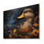Canard bleu élégant Baroque II - animal canard sur bois-1876588742