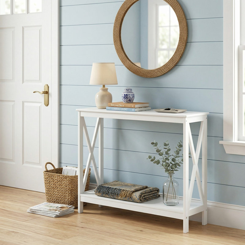 Table d'appoint 2 niveaux, Blanc