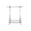 Barre à vêtements extensible en métal chromé