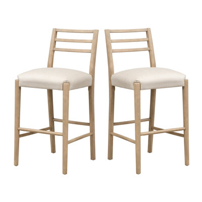 BAR STOOL WITH LADDER BACK (SET OF 2)