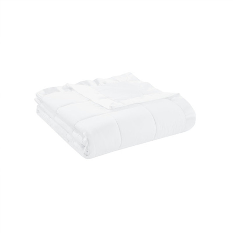 Couverture douce et confortable, Blanc, Très grand lit