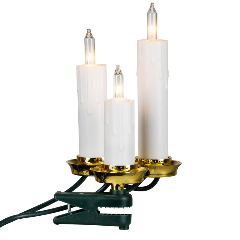 7-Count Dripping Clip-On Candle String Lights