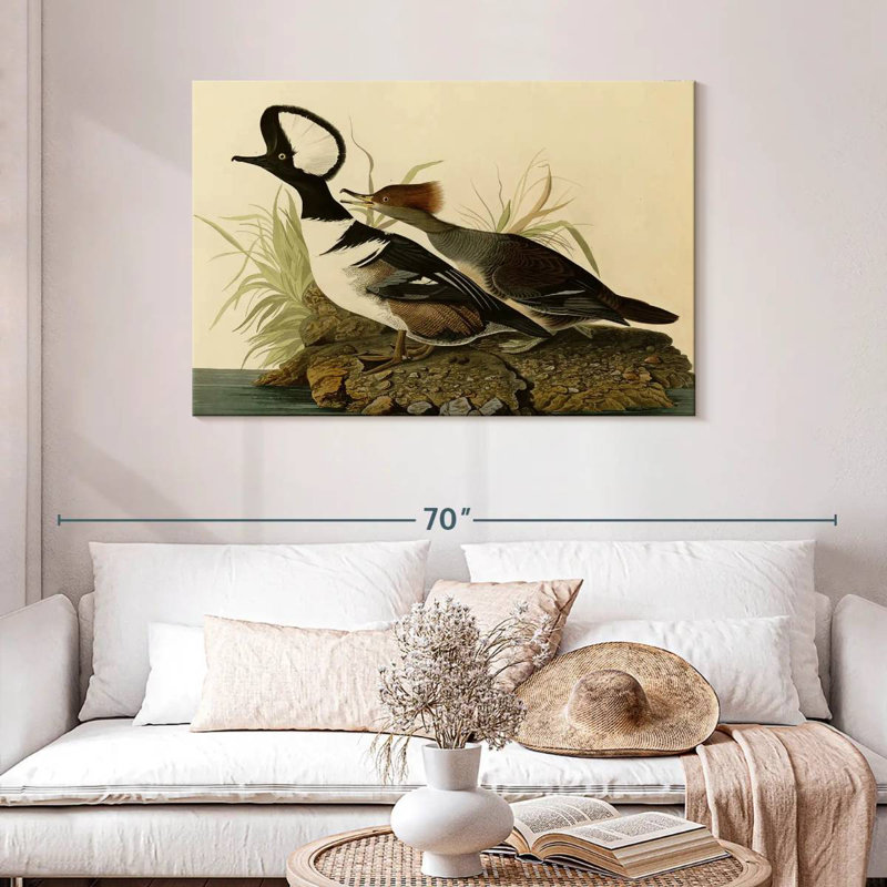 Hooded Merganser, 30" H x 45" W