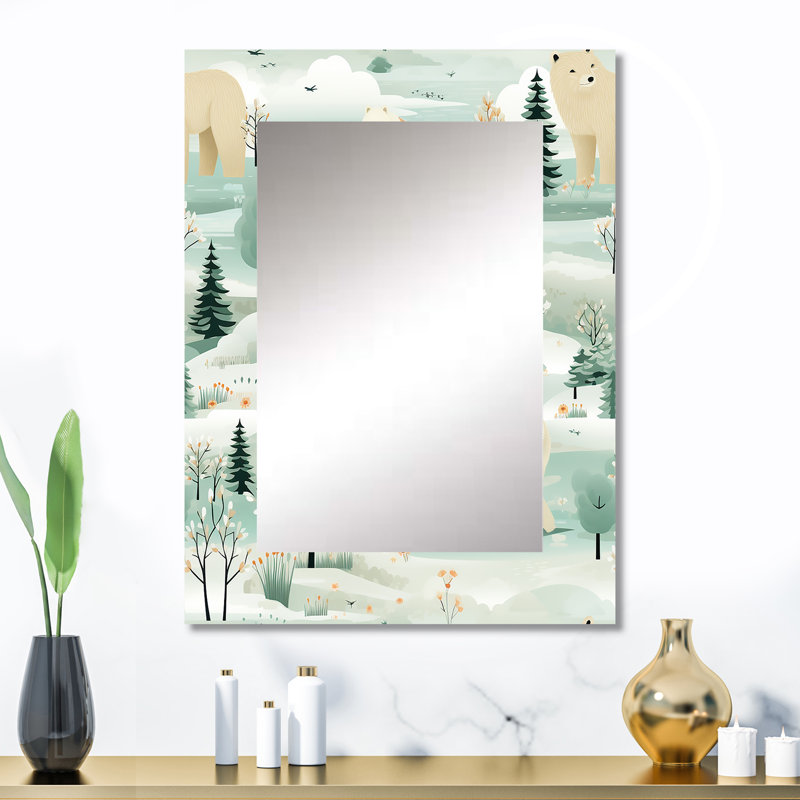 Décoration murale arctique ours polaire arctique, 32 po x 24 po