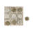 Modern Glam Floral Tic Tac Toe Set – Sculptural Stone Board Game for Home Accents