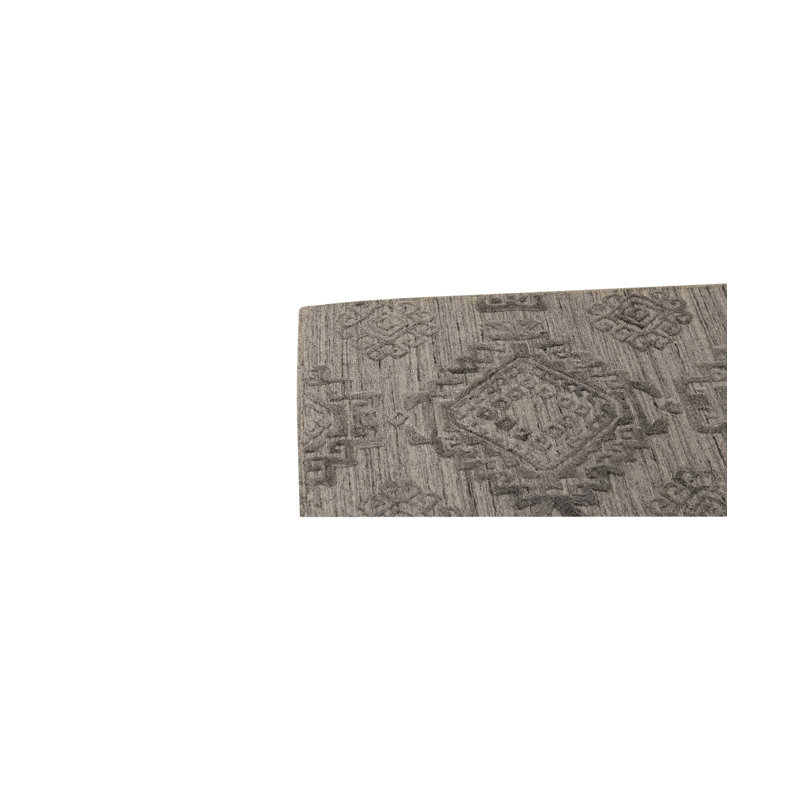 Geometric Area Rug in Gray