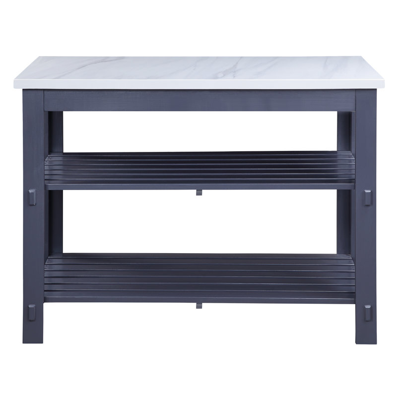 Bofort Marble Top Kitchen Island