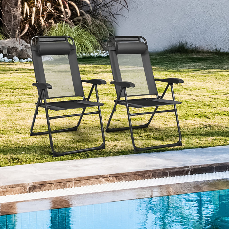 Folding Camping Chair, Gray