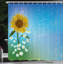 Ensemble de rideau de douche et crochets Sunflower-44244187