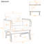Paire de chaises d'appoint en tissu, chaises de salon à structure en bois massif, relaxantes et modernes pour les fauteuils