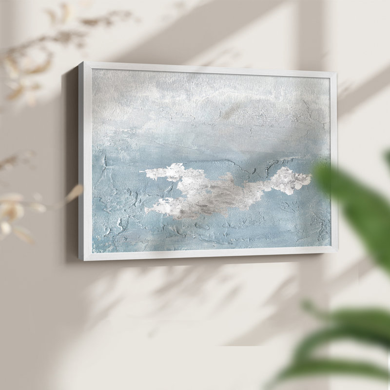 «Blue Mist I», reproduction encadrée, Blanc, H 16 po x l 20 po