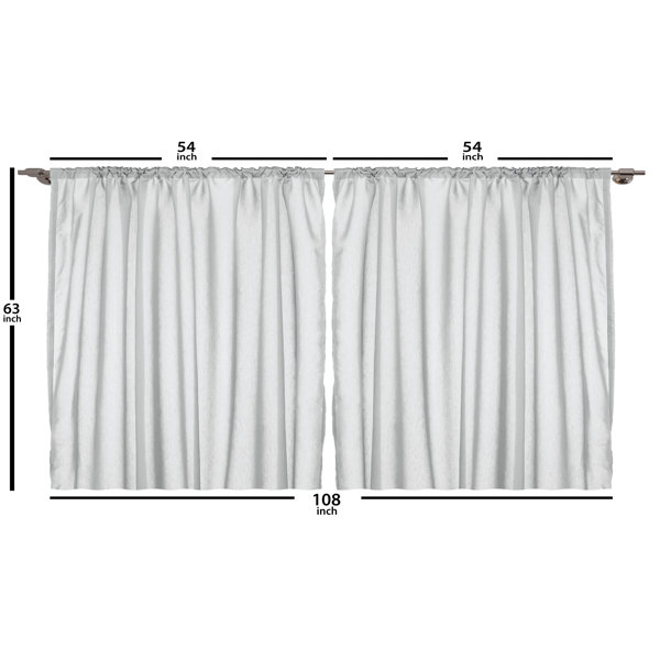 Latitude Run® Joannah Polyester Semi-Sheer Curtain Pair | Wayfair