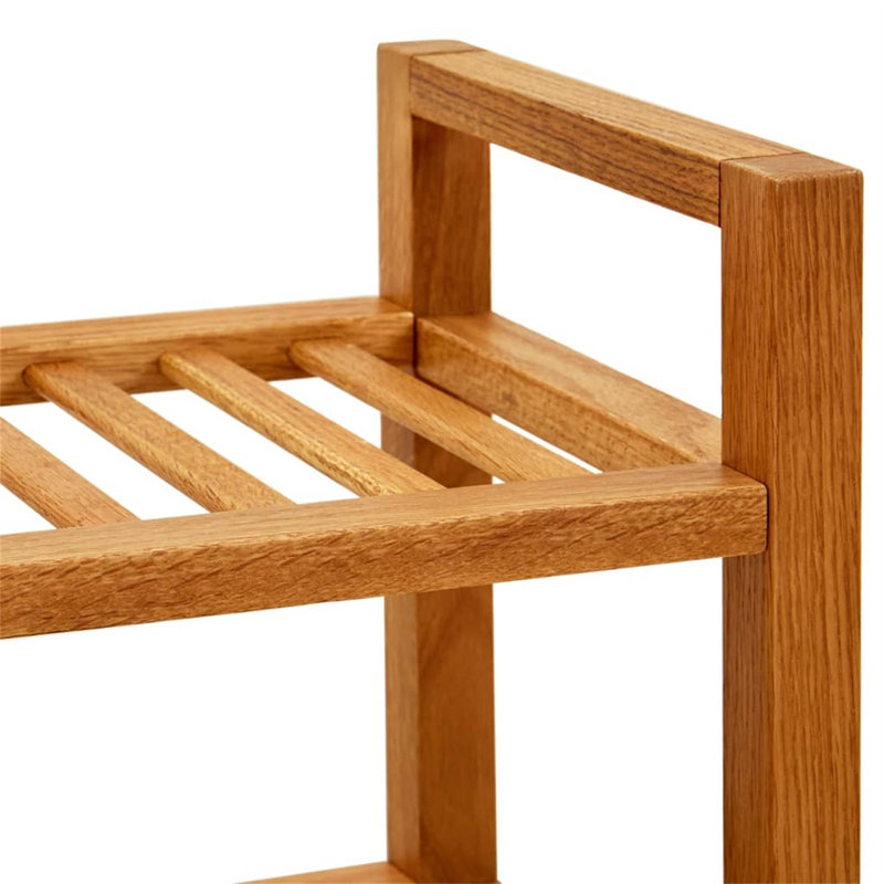 Solid Wood Shoe Rack, 31.5"H x 19.7"W x 10.6"D