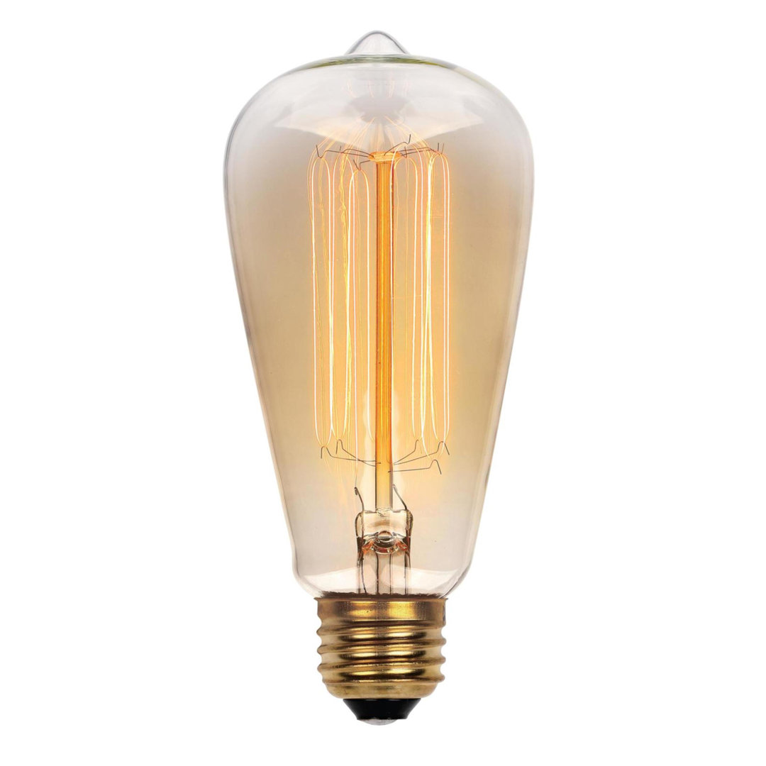 60 Watt ST19 E26/Medium (Standard) Dimmable 2200K Amber Colored Incandescent Bulb Westinghouse Lighting