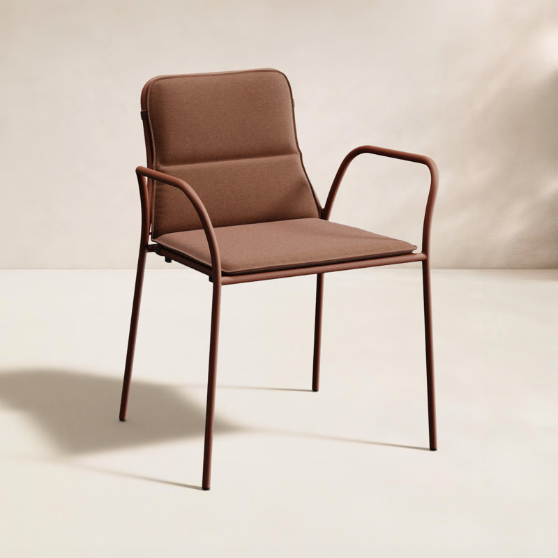 XY Outdoor Dining Armchair, Rust