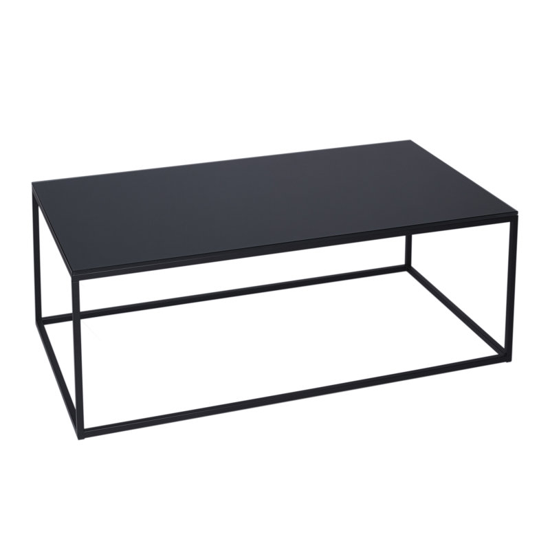 Licata Sled Coffee Table, Black, Black