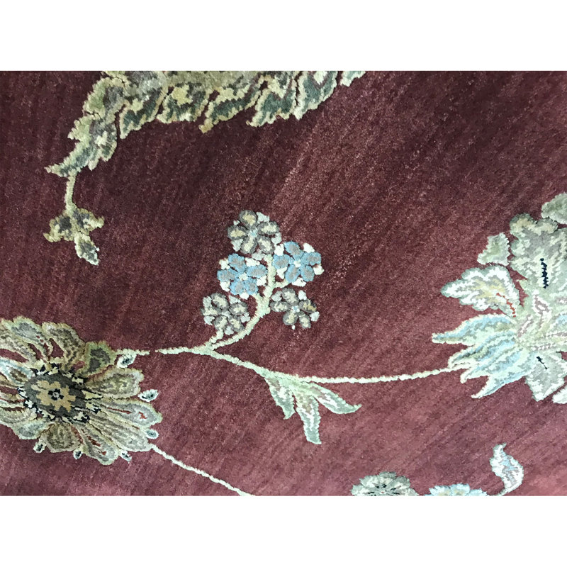 Tapis rouille et rouille de haute qualité noué à la main