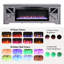 Meuble télé 75 po pour téléviseur 80 po, foyer électrique 44 po, chaleur 5000 / H, 8 couleurs de flamme, support de sélection de mode, lit utilisateur 1400W
