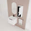 Meuble-lavabo mural avec lavabo en céramique