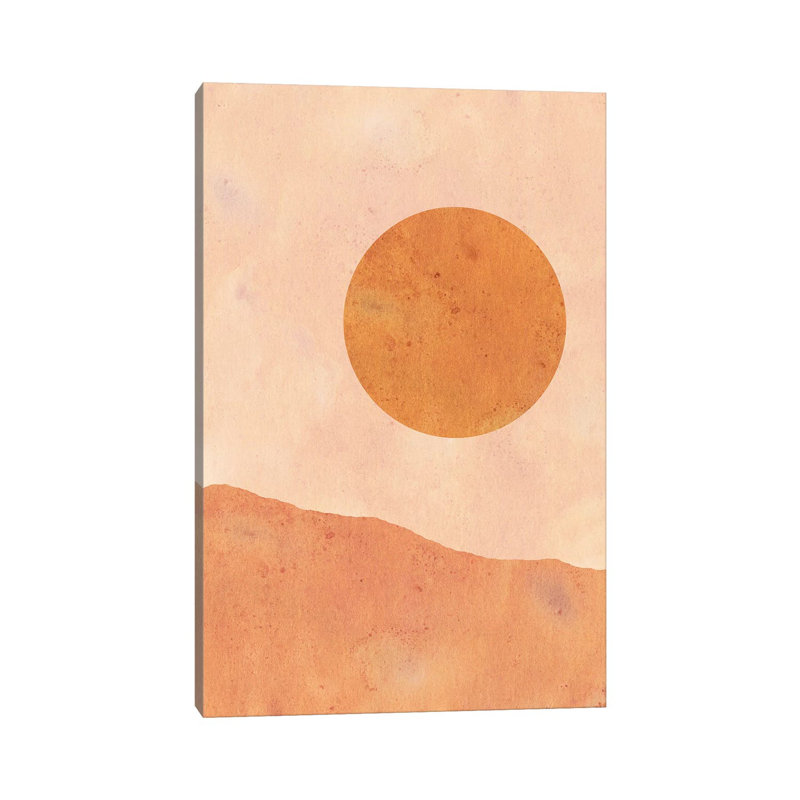 Moon In The Desert by Whales Way - Print on Canvas, 66.04cm H x 45.72cm W x 3.81cm D, Wrapped Canvas