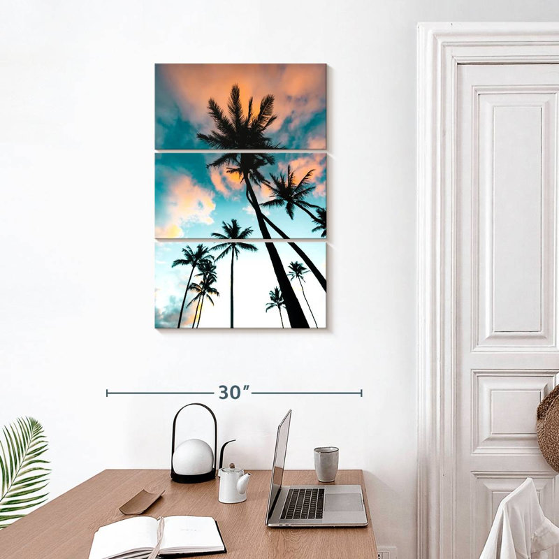 Silhouette de palmier Harnek, H 32 po x l 20 po