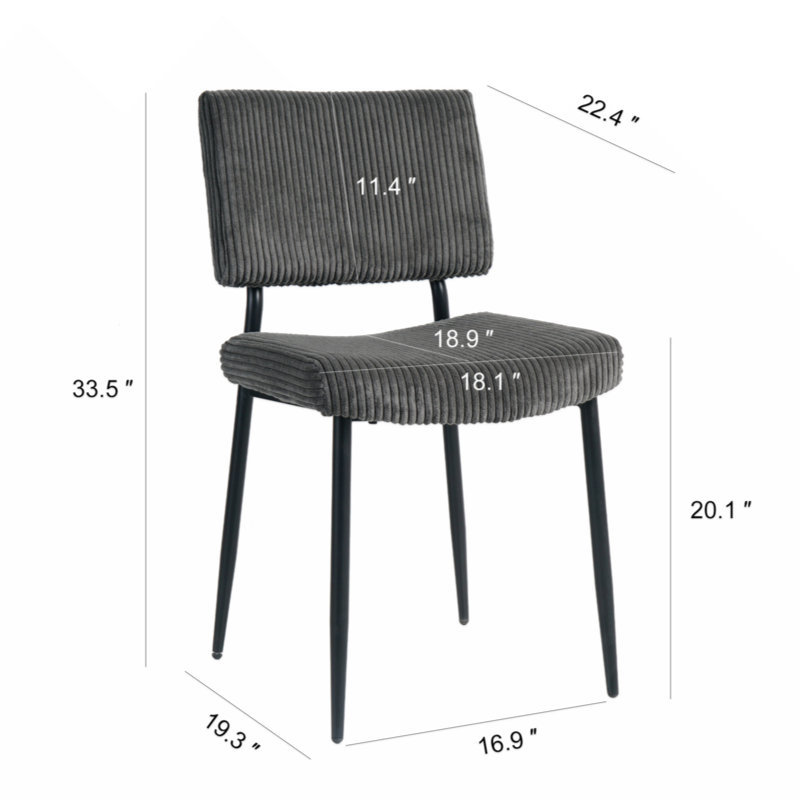 Mangu Upholstered Counter Stool with Metal Frame, Gray