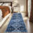 Boho Machine Washable Rug with Rubber Backing for Living Room Non-Slip Dining Room Rug Easy-Cleaning Floor Carpet for Bedroom Office Playroom_OKPHO_338N_Geometric_Blue-1758968223