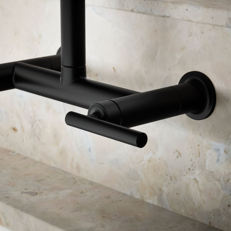 Purist Bridge Faucet, Noir mat