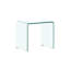Table de bout transparente en verre trempé pour table d'appoint Whole