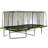 Machrus Upper Bounce - Mega 10' X 17' Gymnastics Style, Rectangular Trampoline - Green/Black