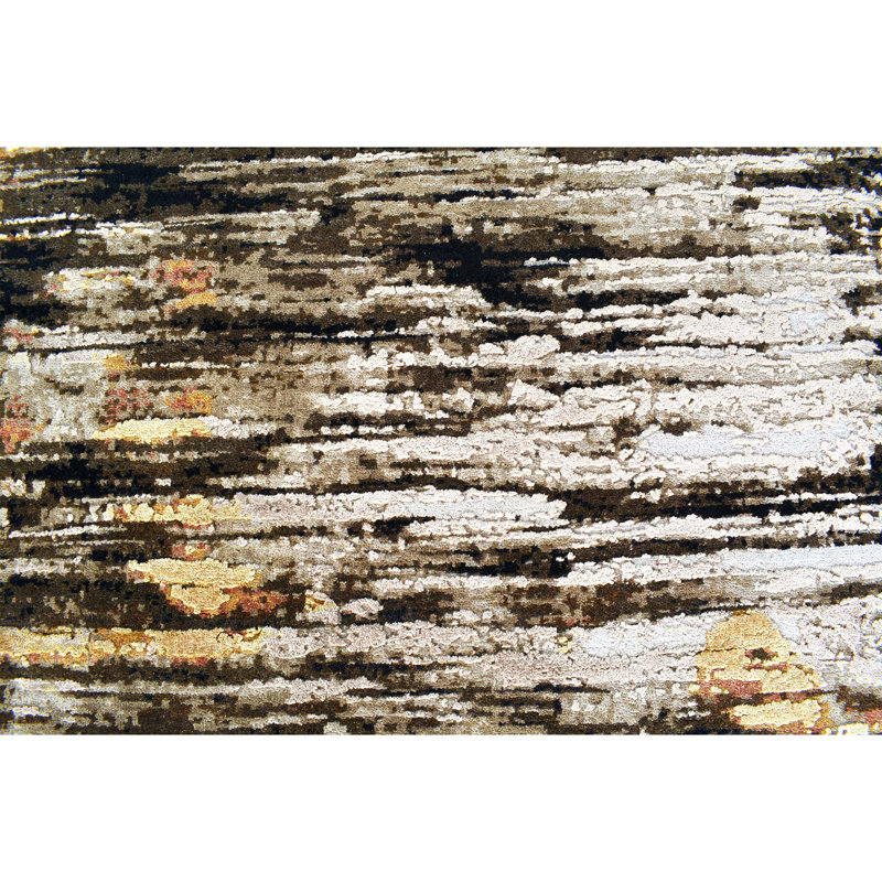 Area Rug in Brown, Round 8'