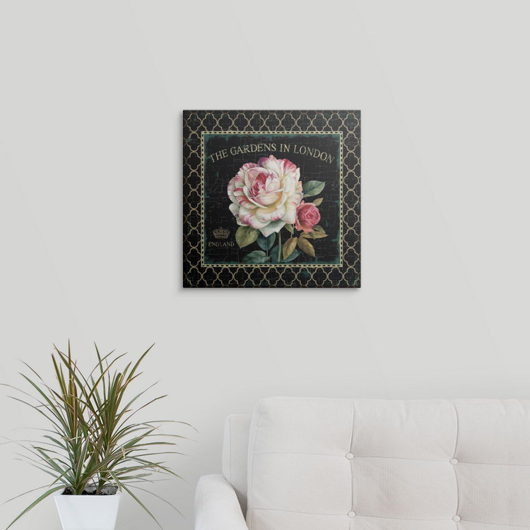 « jardin view vii » par lisa audit, impression, H 16 po x l 16 po x P 1,5 po, Toile