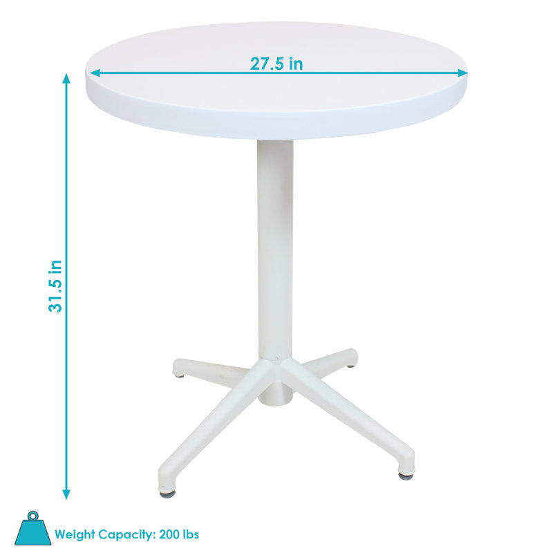 Table de bar Berline, H 31,5 po x l 27,5 po x P 27,5 po