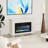 Abrion Symple Stuff 39.4 " W Black Electric TV Stand