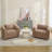 36" W Upholstered Swivel Barrel Chairs-1735933307