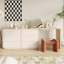 Bureau de commode extensible avec rangement et tiroirs Earnell Modern Home Office