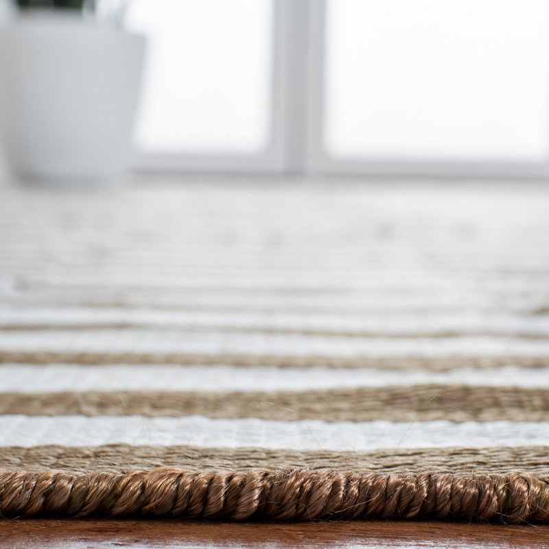 Ralph Lauren Cameron Stripe Viscose Striped Rug, Rectangle 10' x 14'