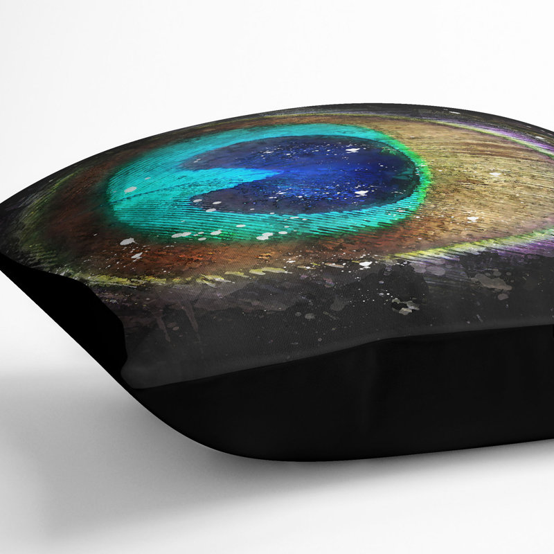 Square Cushion, 55cm H x 55cm W x 20cm D, Black